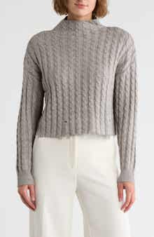 TRUTH Turtleneck Cable Knit Sweater