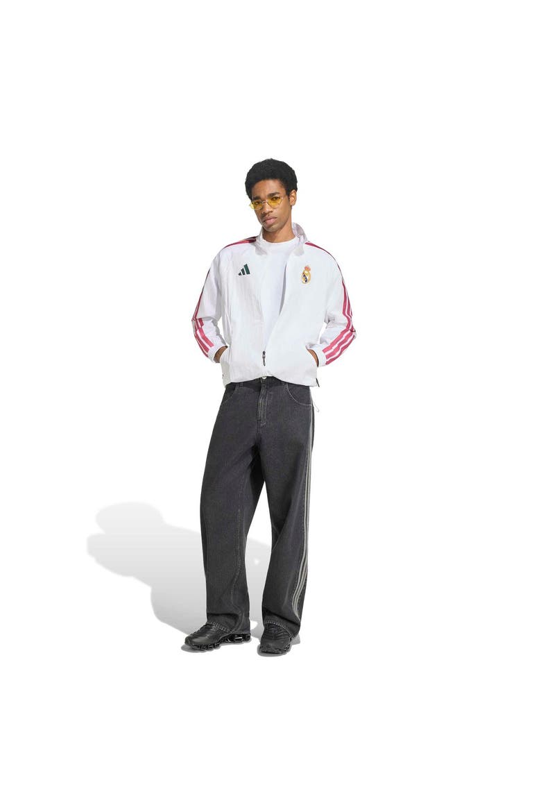 Men's adidas  White Real Madrid 2026 Full-Zip Anthem Jacket, Alternate, color, White