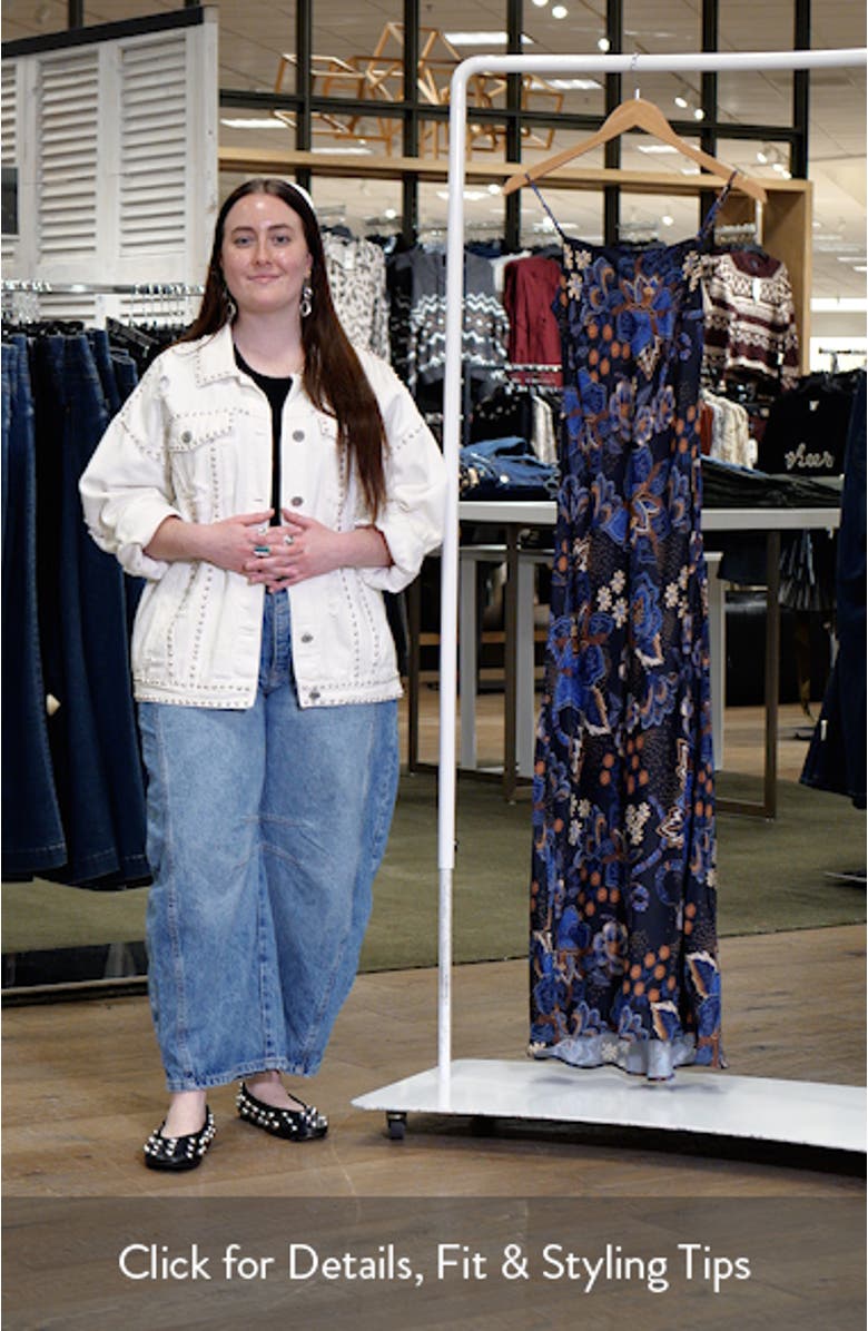 Snakes Bouquet Maxi Slip Dress, sales video thumbnail