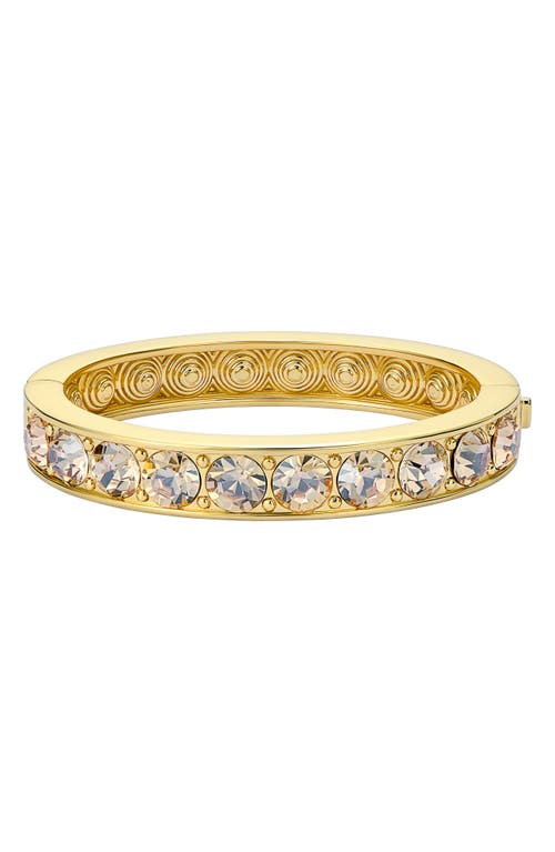 Ted Baker Rosie Crystal Hinged Bangle Bracelet In Gold