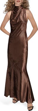 Donna Karan New York Sleeveless Satin Gown