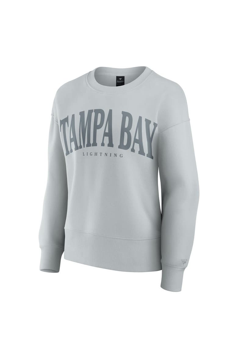 Women's Fanatics  Gray Tampa Bay Lightning Elements Flow Pullover Sweatshirt, Alternate, color, Gray
