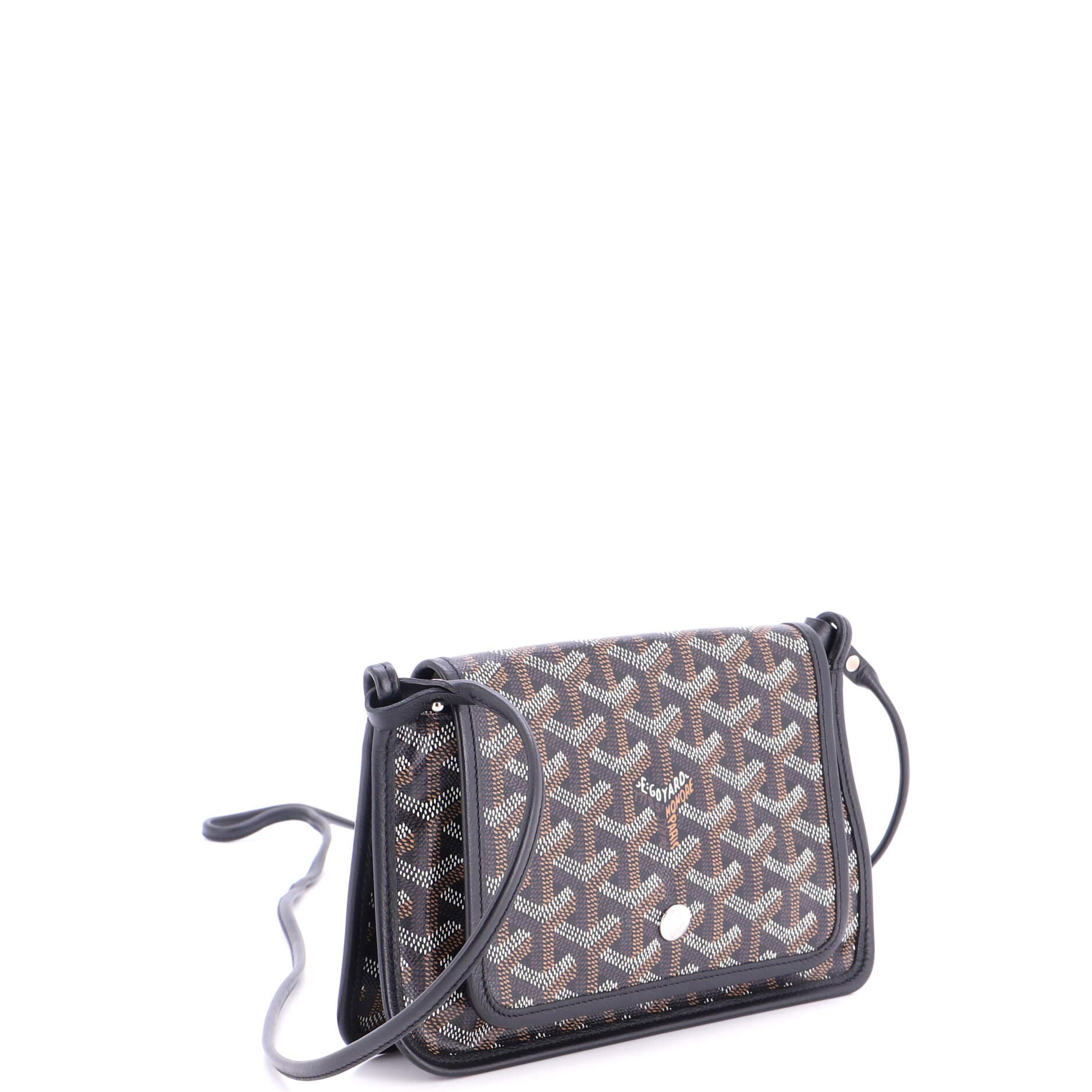 Plumet Clutch Wallet Coated Canvas, Alternate, color, Black