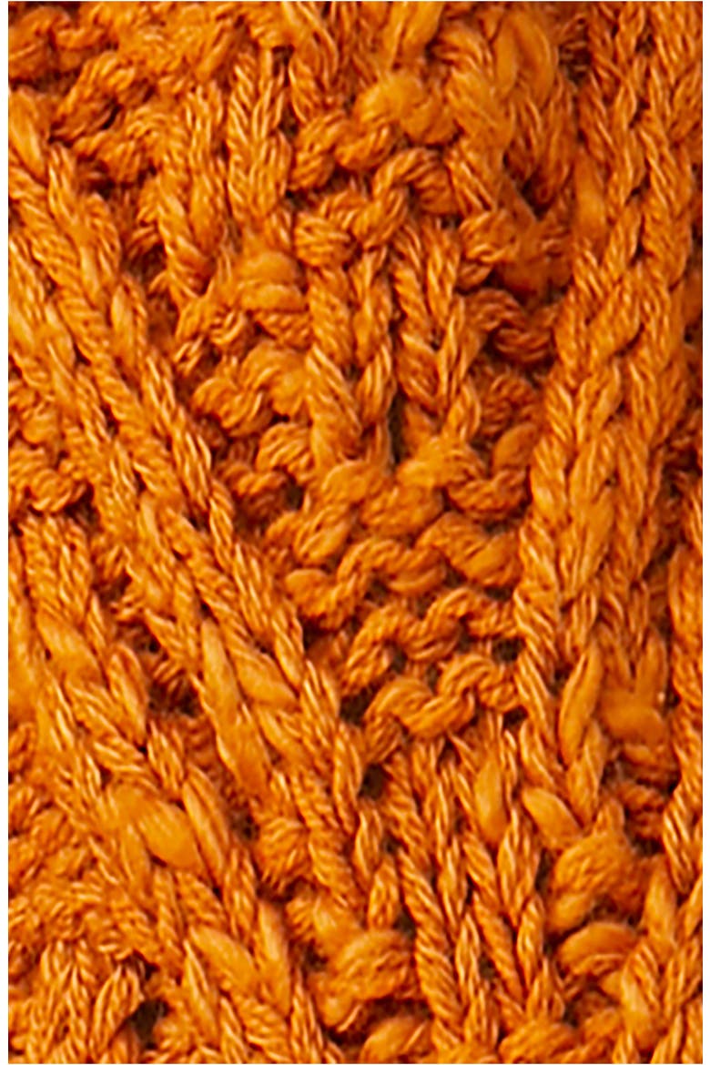 Montana Cable Cotton Cardigan, Alternate, color, PUMPKIN PIE