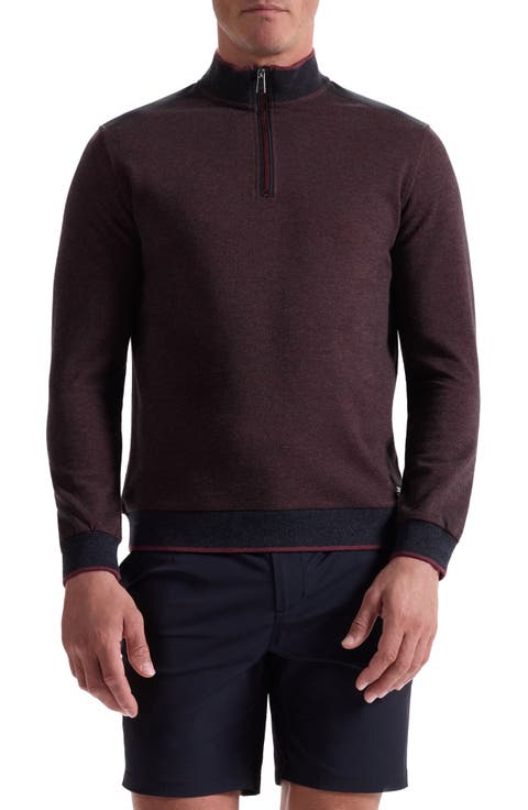 Mélange Quarter Zip Top