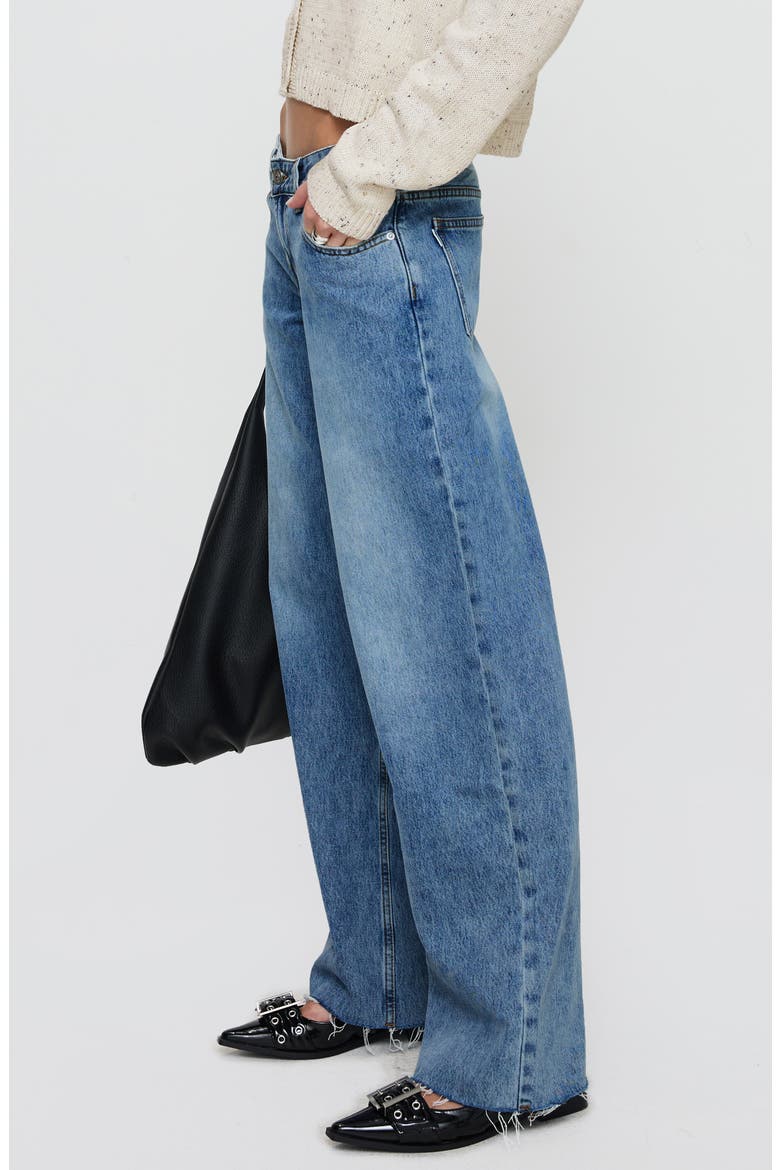 Sabryna Low Rise Wide Leg Jeans, Alternate, color, BLUE