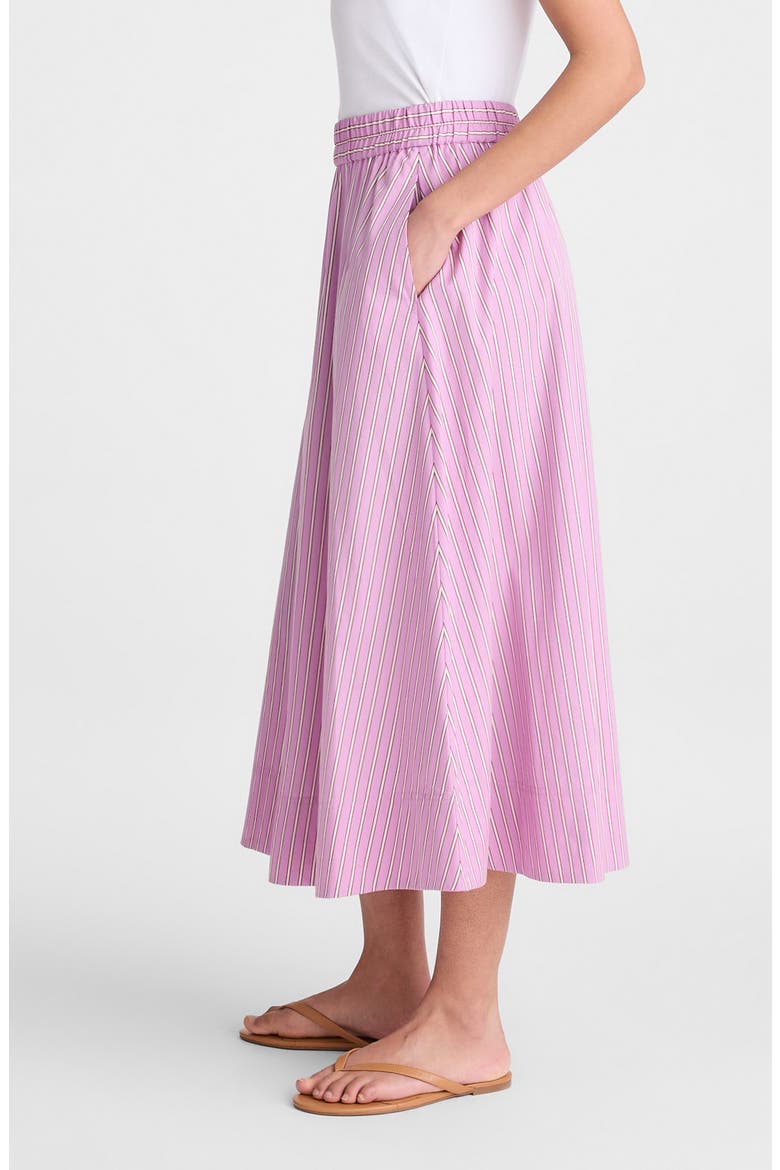 Circle Cotton Poplin Midi Skirt, Alternate, color, WARM WISTERIA