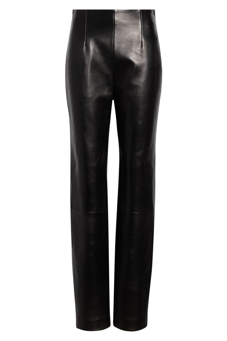Ryden Leather Pants, Main, color, BLACK