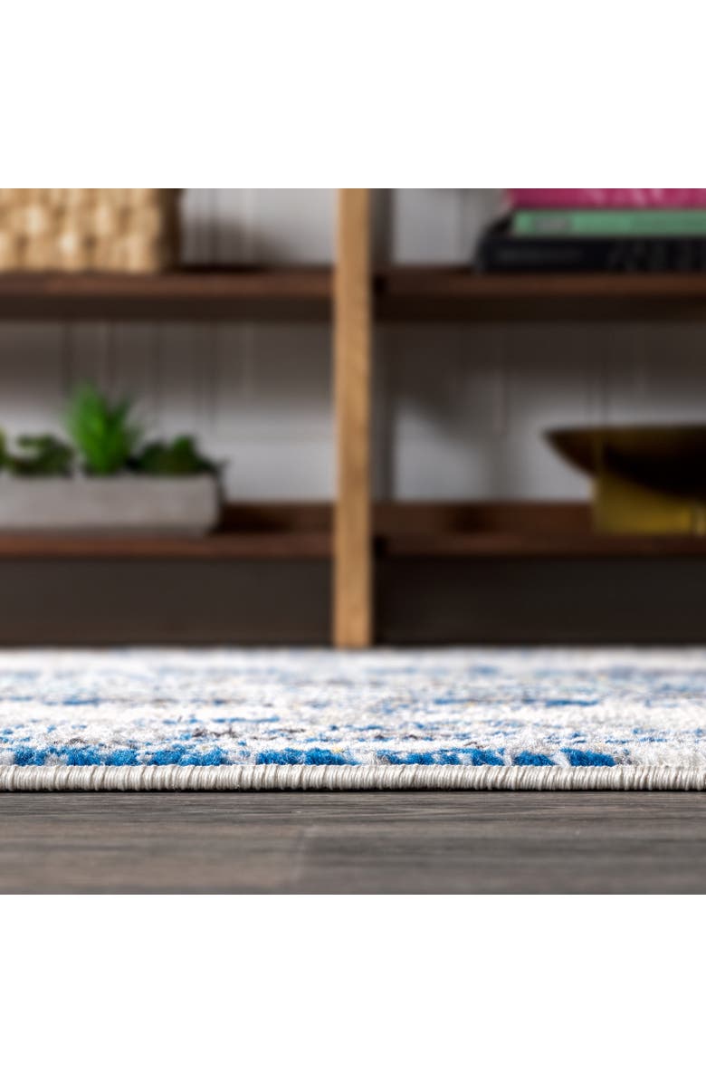 JONATHAN Y Modern Persian Boho Vintage Medallion Area Rug, Alternate, color, Ivory/Blue