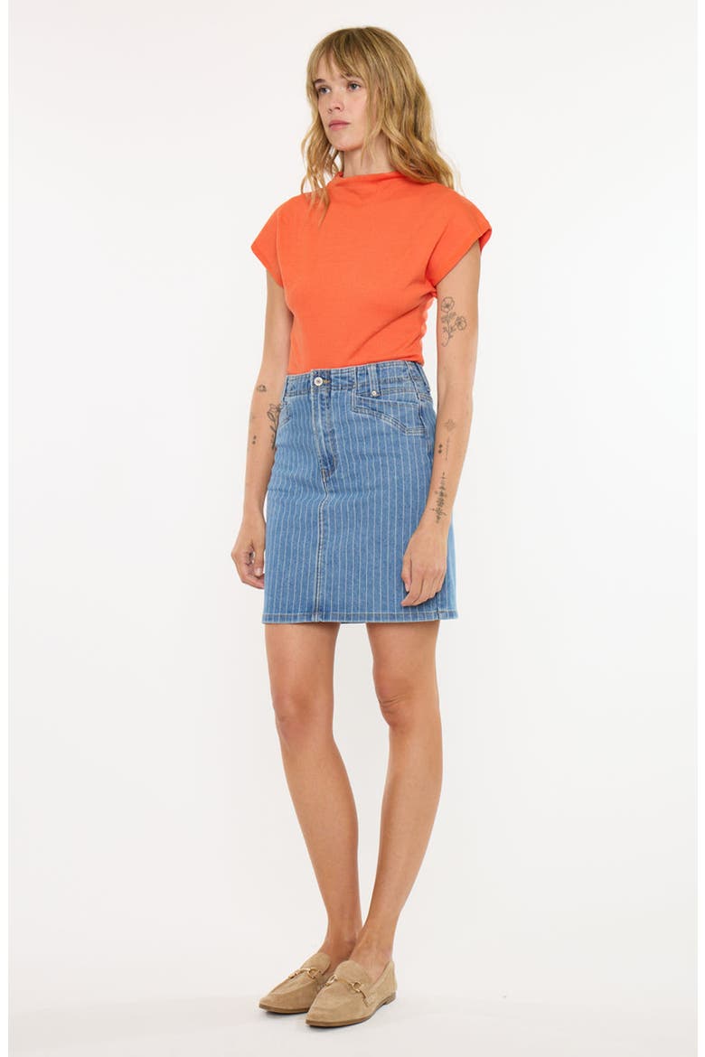 Moira Mid Rise Skirt, Alternate, color, Medium Wash
