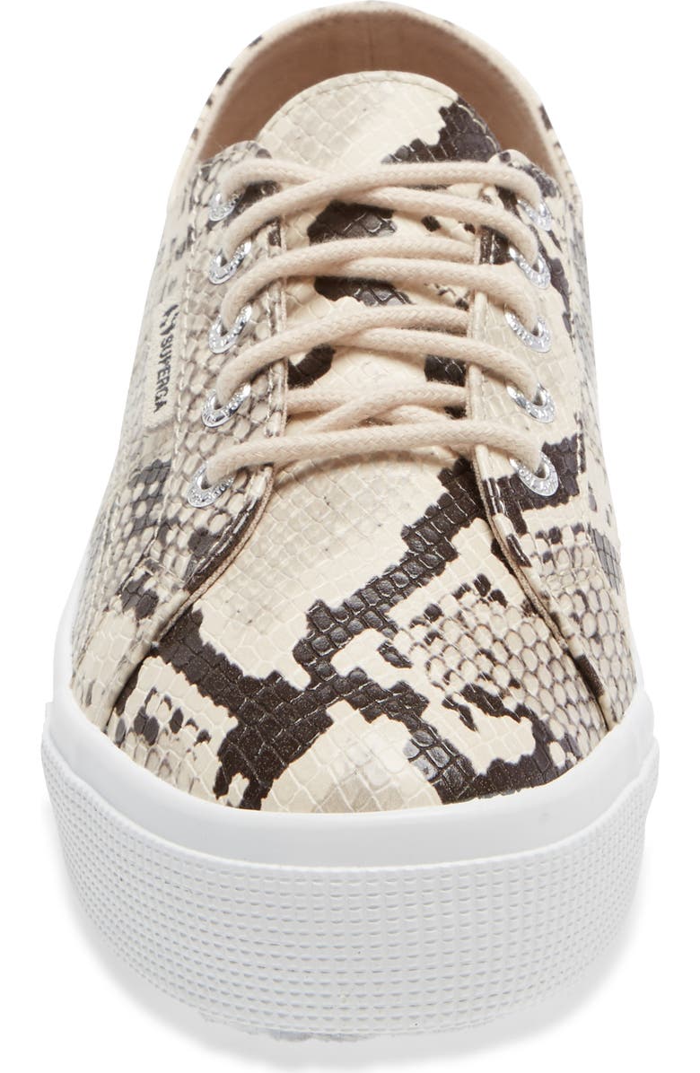 Superga 2730 Snake Embossed Platform Sneaker, Alternate, color,
