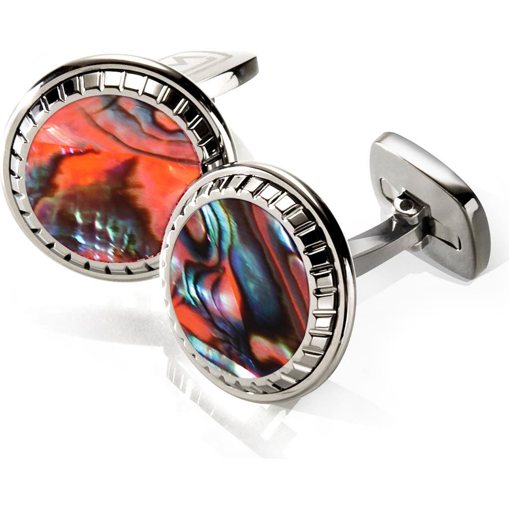 M-Clip® Abalone Cuff Links in Orange  product