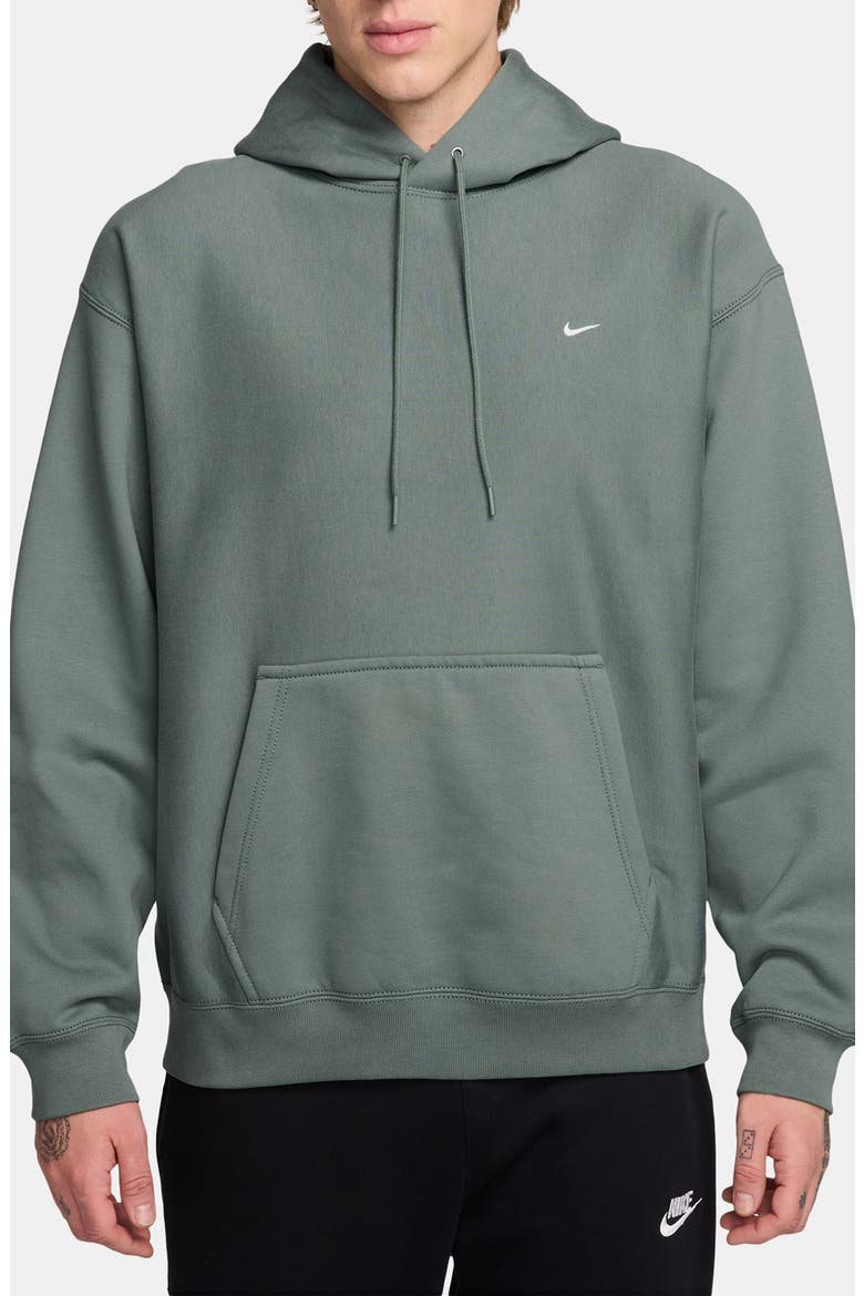 Fleece Hoodie, Main, color, 364 CLYGRN/WHITE