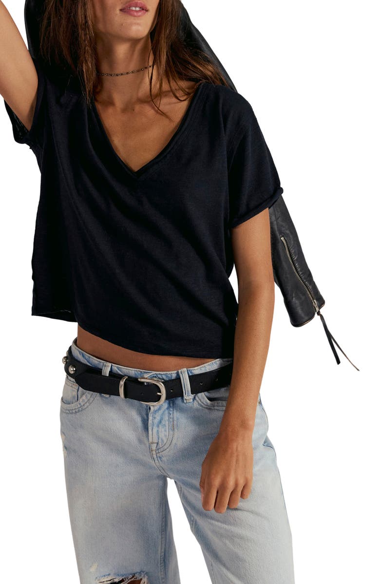 Free People Take Two T-Shirt, Main, color, Black