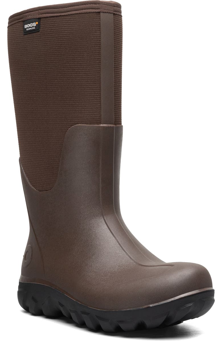 Bogs Classic Seamless Tall Waterproof Boot, Main, color, Brown