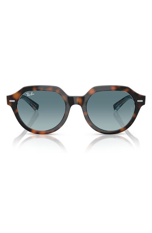 Ray Ban Ray-ban Gina 53mm Gradient Square Sunglasses In Blue Grad