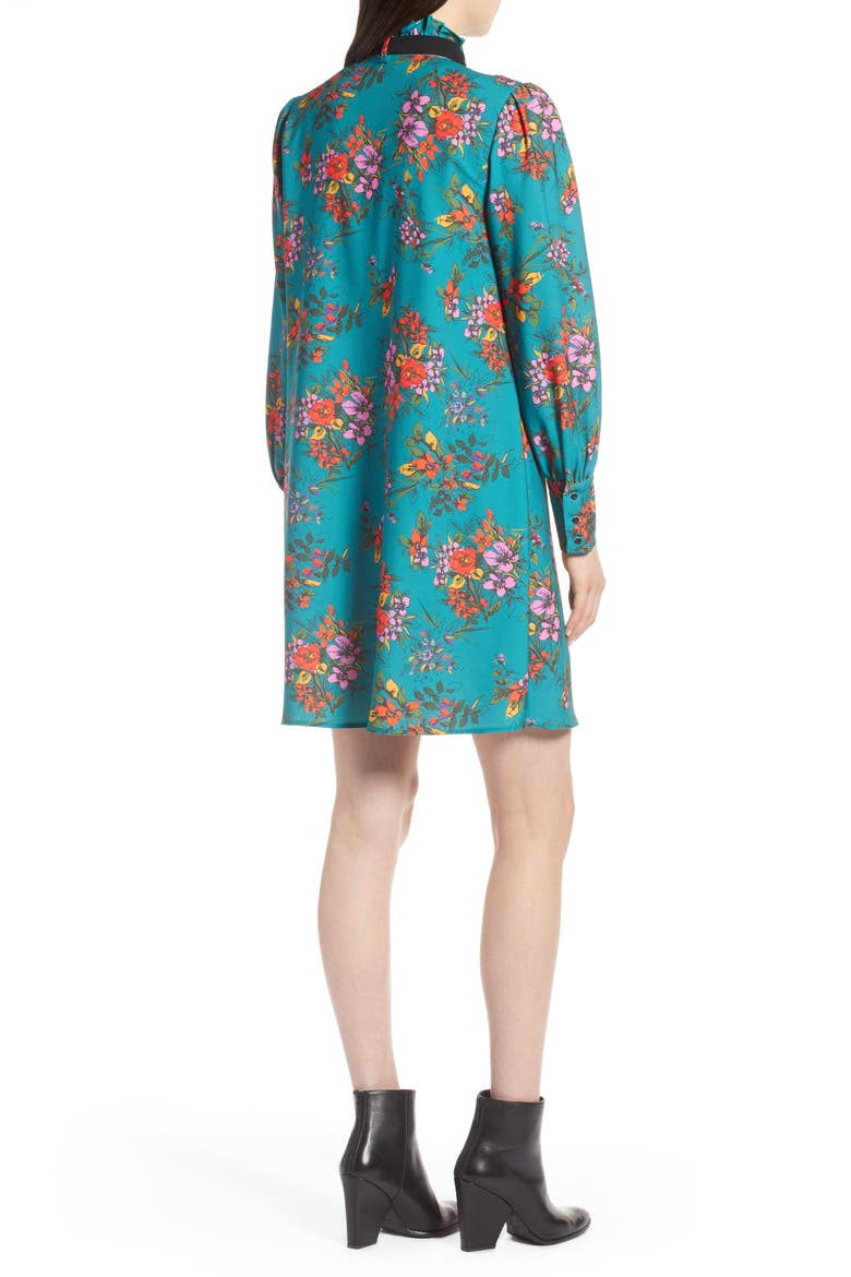 Removable Bow Dress, Alternate, color, GREEN MULTI FLORAL