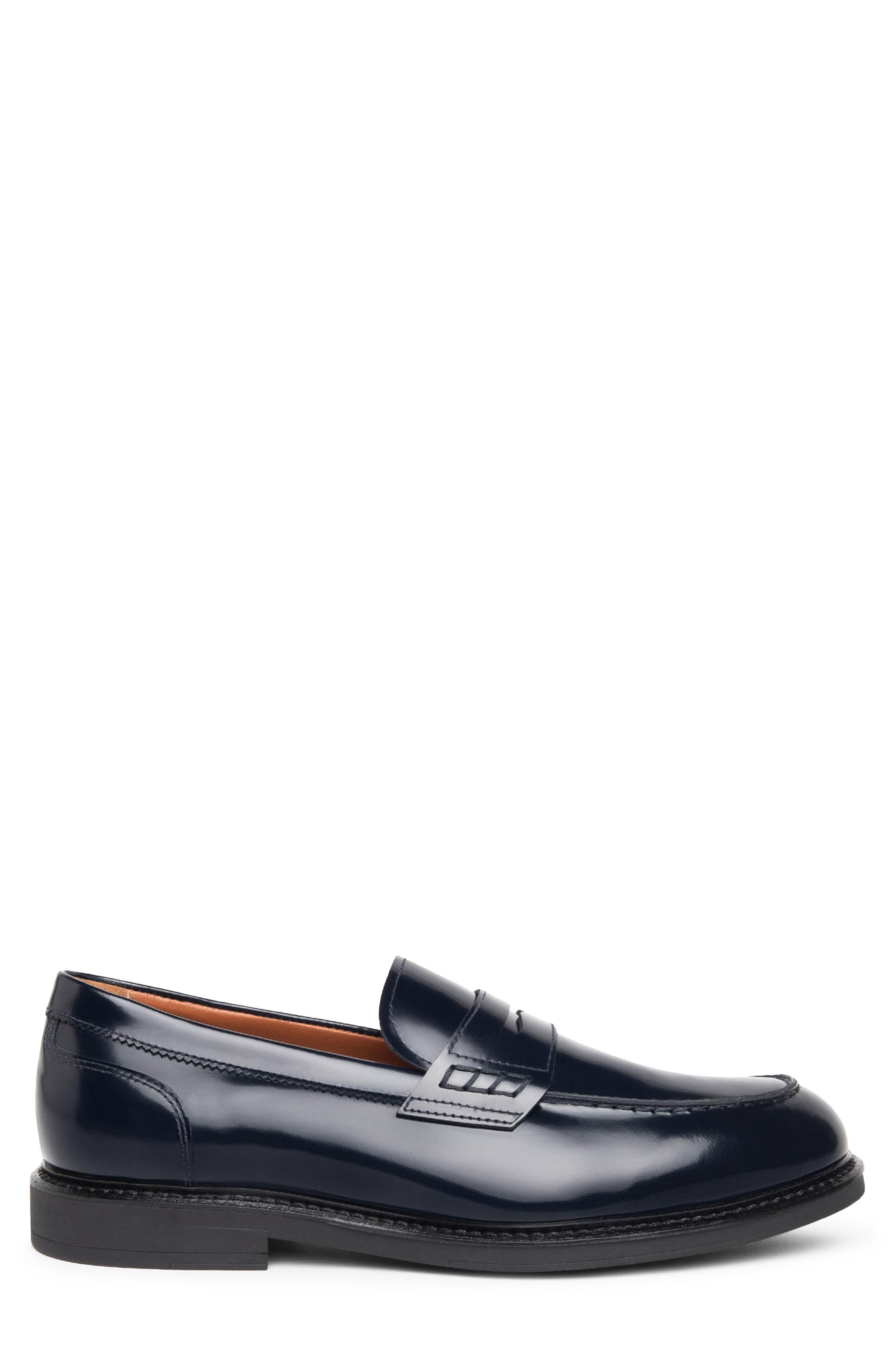 LEATHER SLIP-ON PENNY LOAFER - image 4