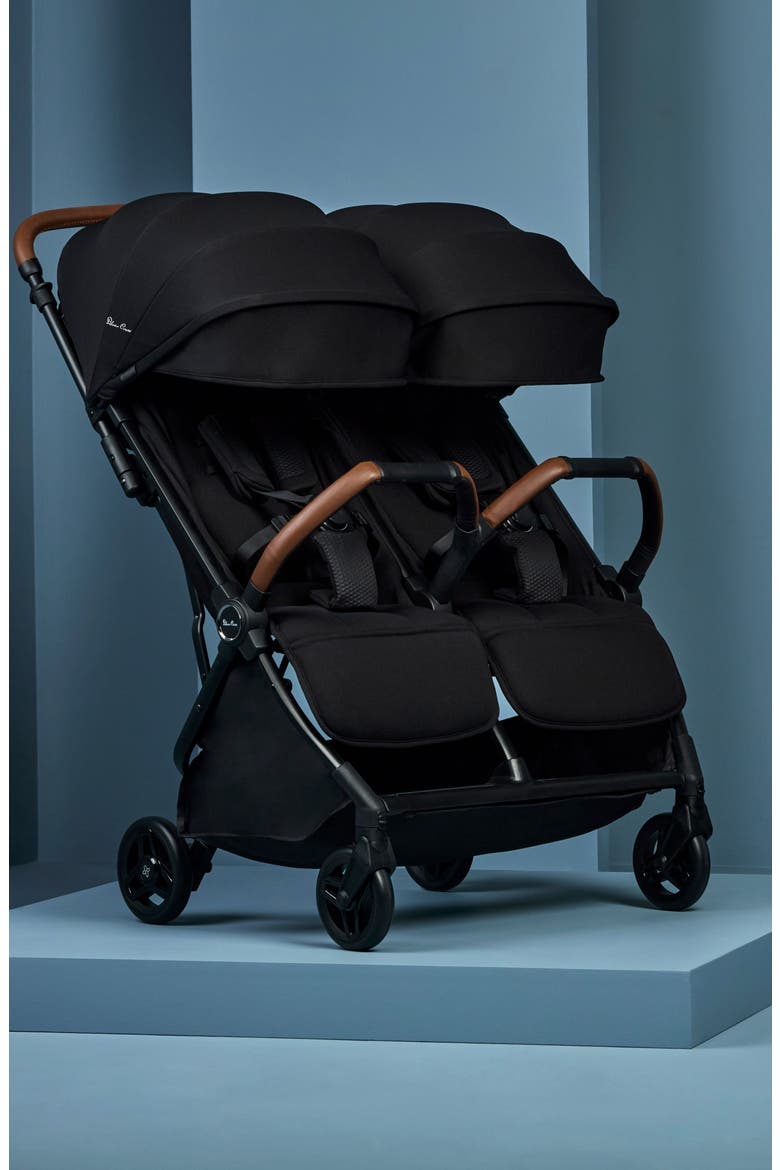 Jet Double Compact Lightweight Travel Stroller, Alternate, color, BLACK