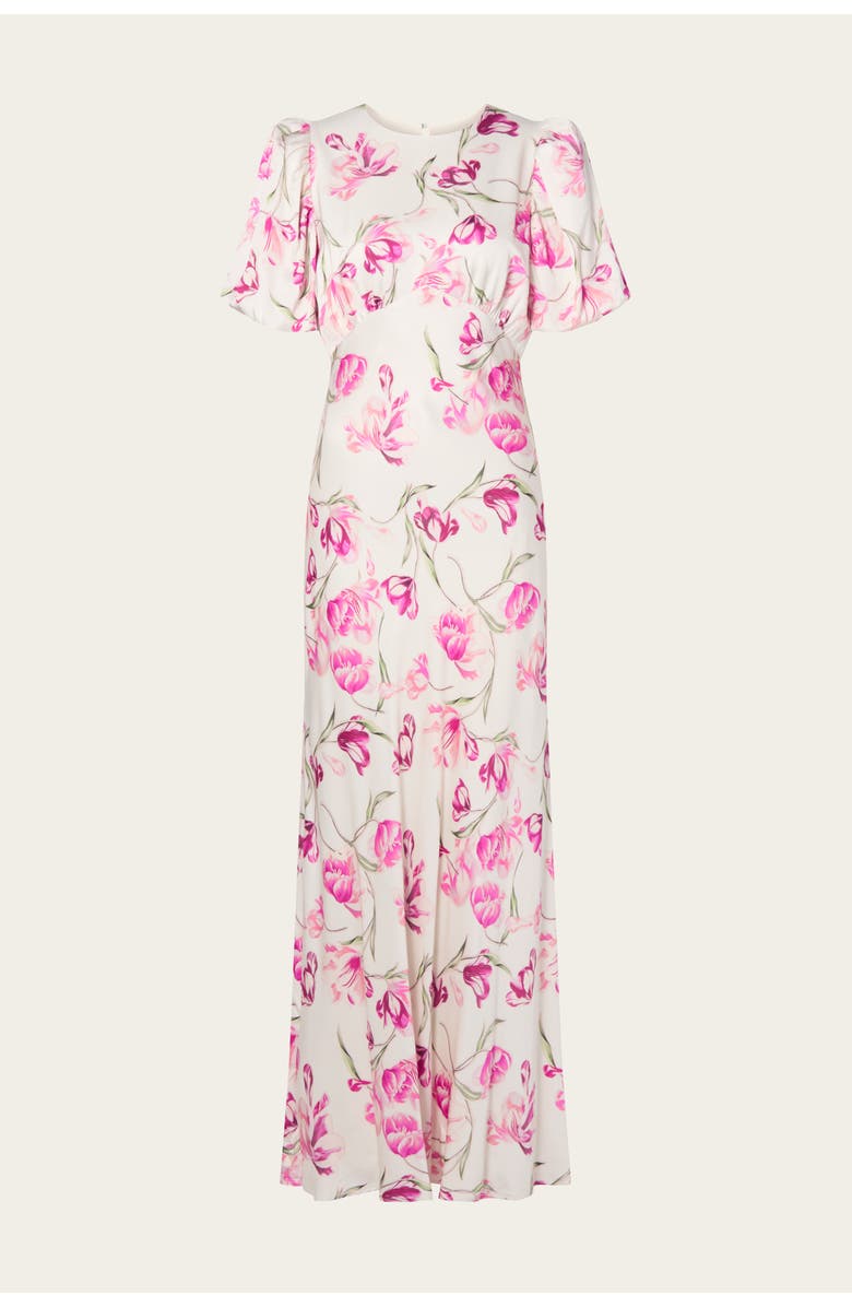 Malina Freja Pouf Sleeve Maxi Dress, Alternate, color, Tulip Pink