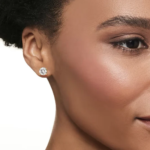 Anna Zuckerman Just Like Diamonds Only Better Studs 4 Carats In Platinum