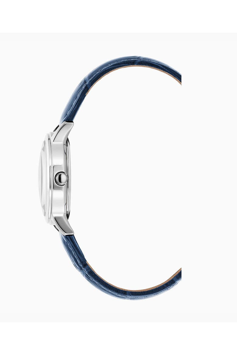 Genesis Ladies - 28mm, White Dial, Blue Leather Strap, Alternate, color, White dial, blue leather strap
