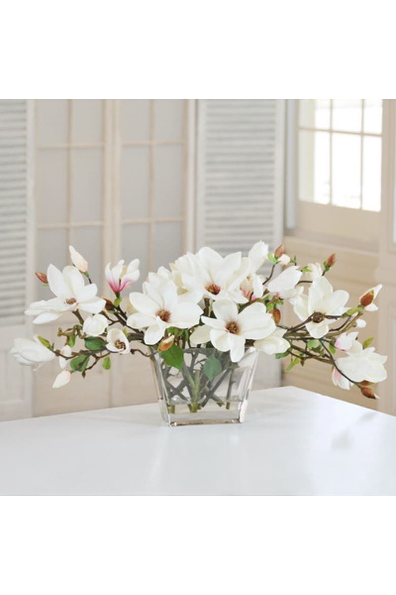 Magnolia Centerpiece, Main, color, WHITE/GREEN