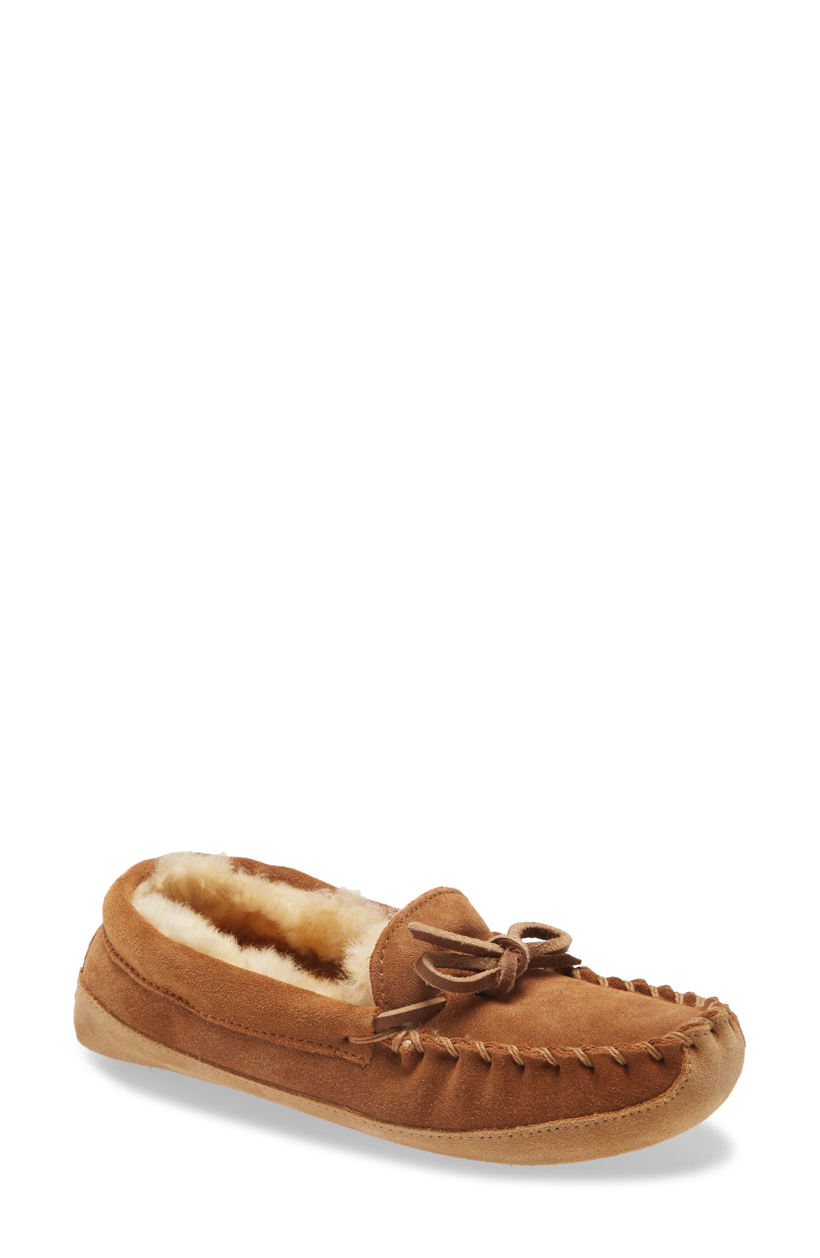 L.L.Bean Kids' Wicked Good Genuine Shearling Slipper, Main, color, 