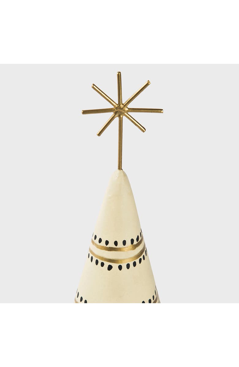 Mela Artisans Star-Topped Christmas Tree Figurine, Alternate, color, Green And Gold