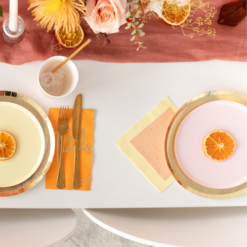 Jollity & Co Shade Collection Large Napkins In Lemon