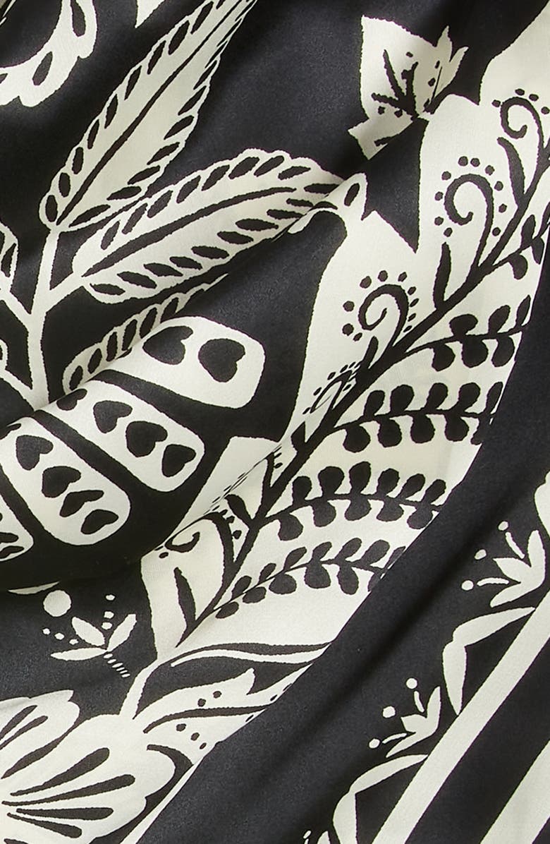 & Other Stories Bird & Floral Print Scarf, Alternate, color,