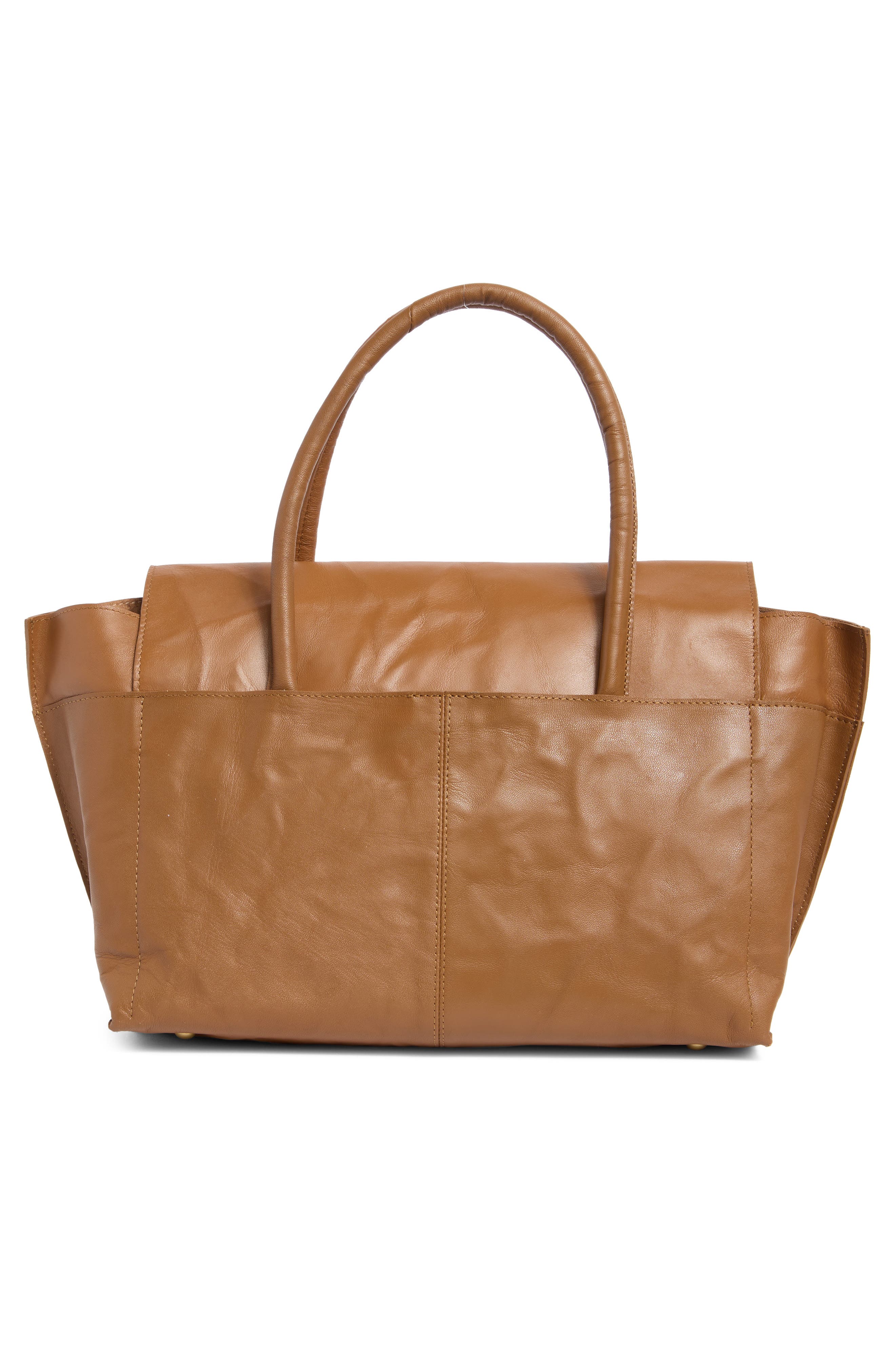 Rach Leather Tote, Alternate, color, HONEY TAN GOAT CRUMBLE OIL