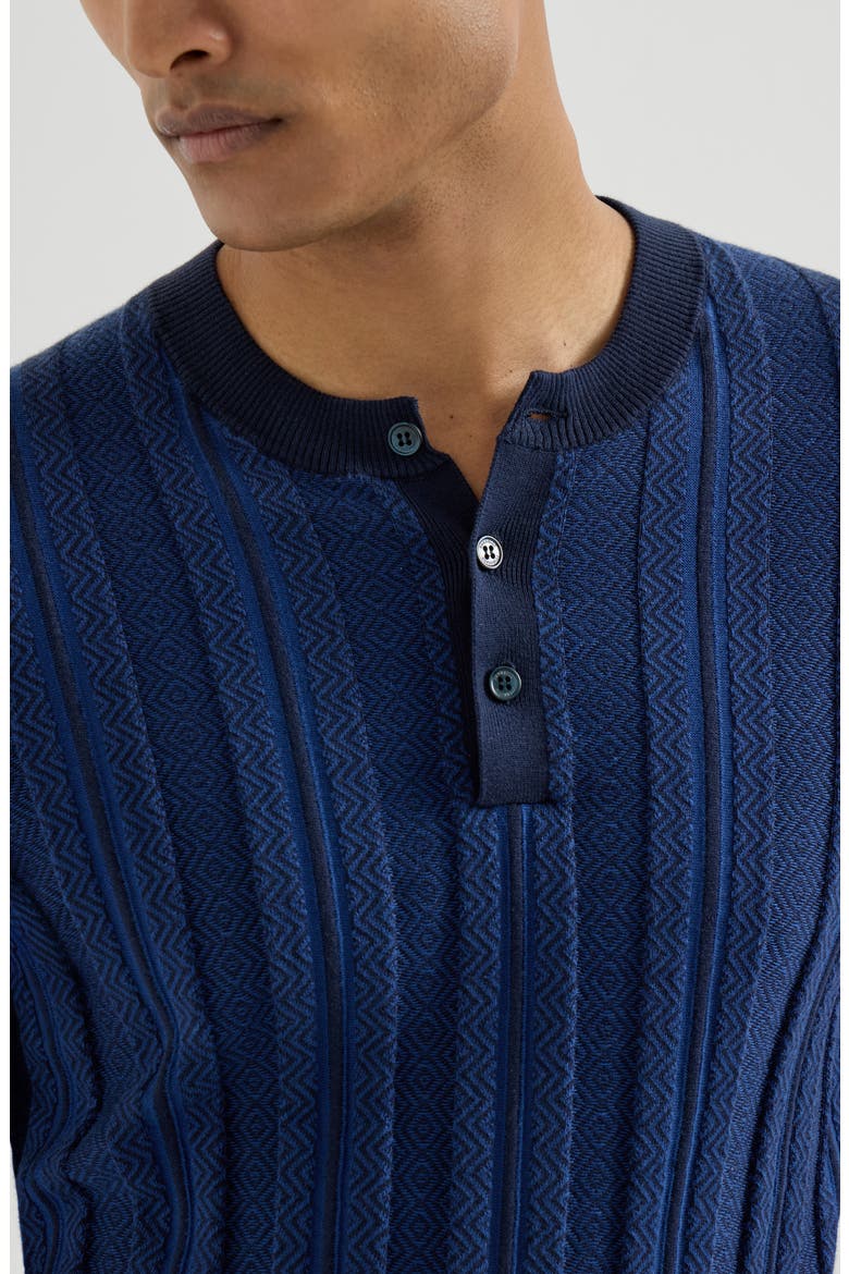 Knit T-shirt, Alternate, color, Navy Blue