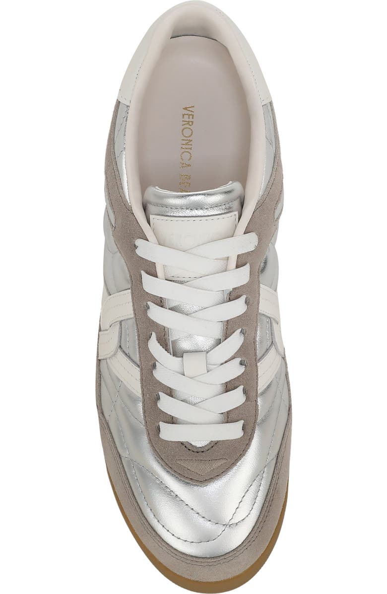 Veronica Beard Natalia Sneaker, Alternate, color, Silver/ Grey Suede