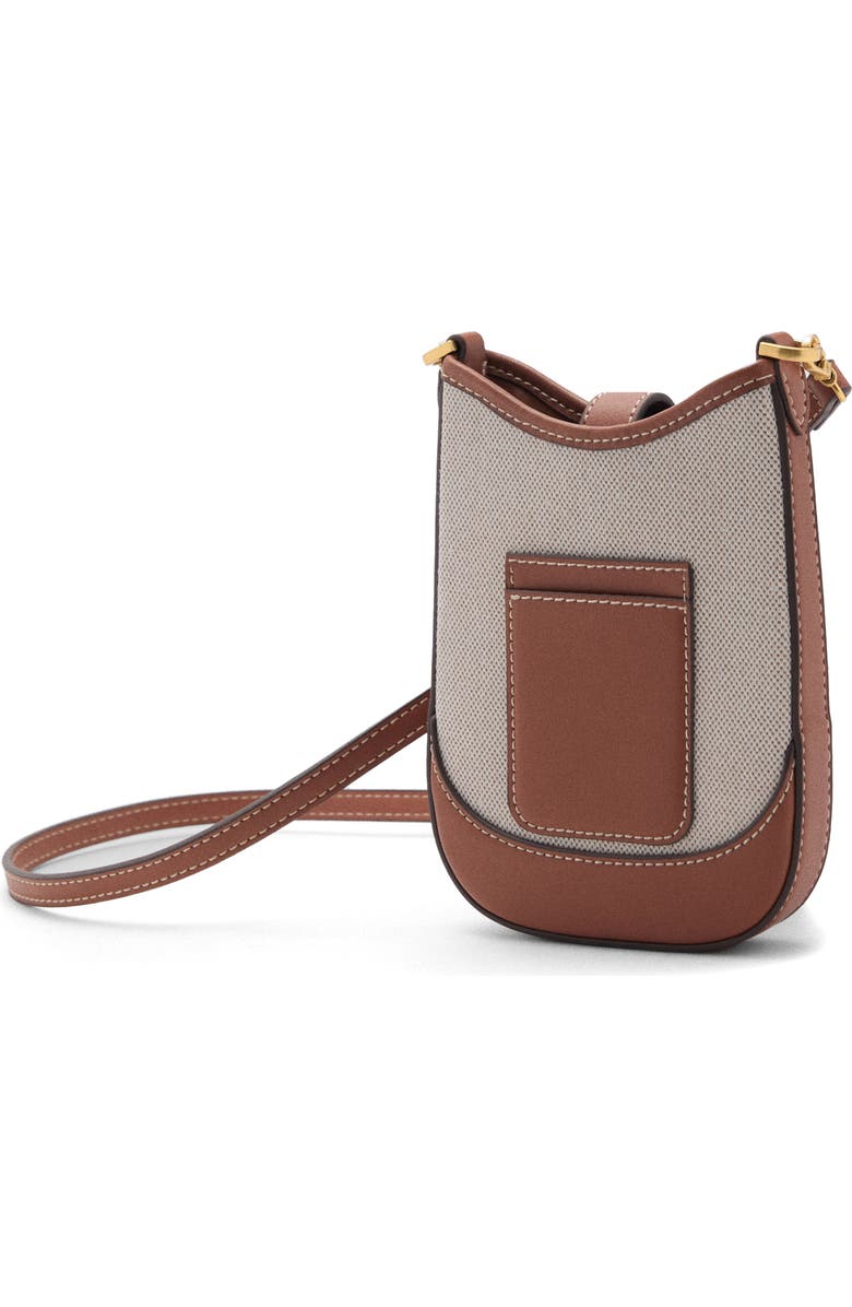 MANGO Canvas Phone Crossbody Bag, Alternate, color,
