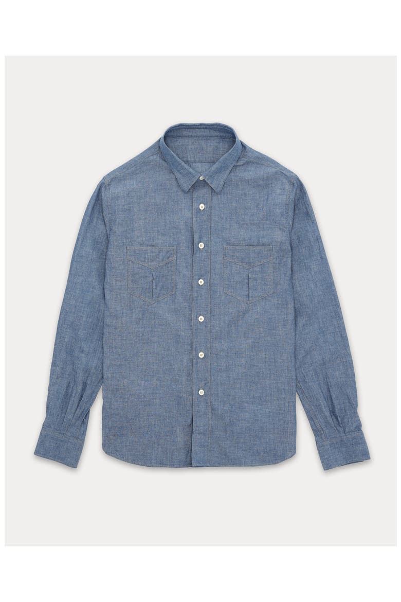 Osumi Cotton Shirt, Main, color, Light Blue