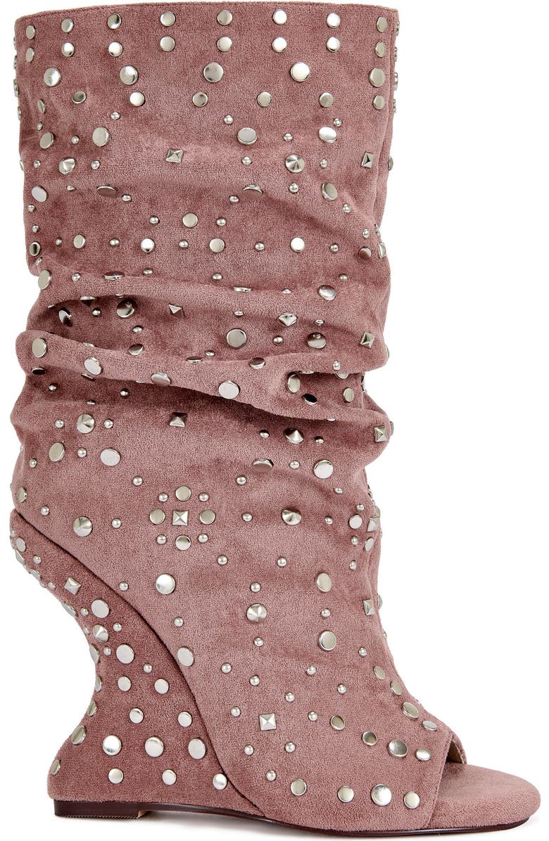 AZALEA WANG Naomani Wedge Bootie, Main, color, Pink