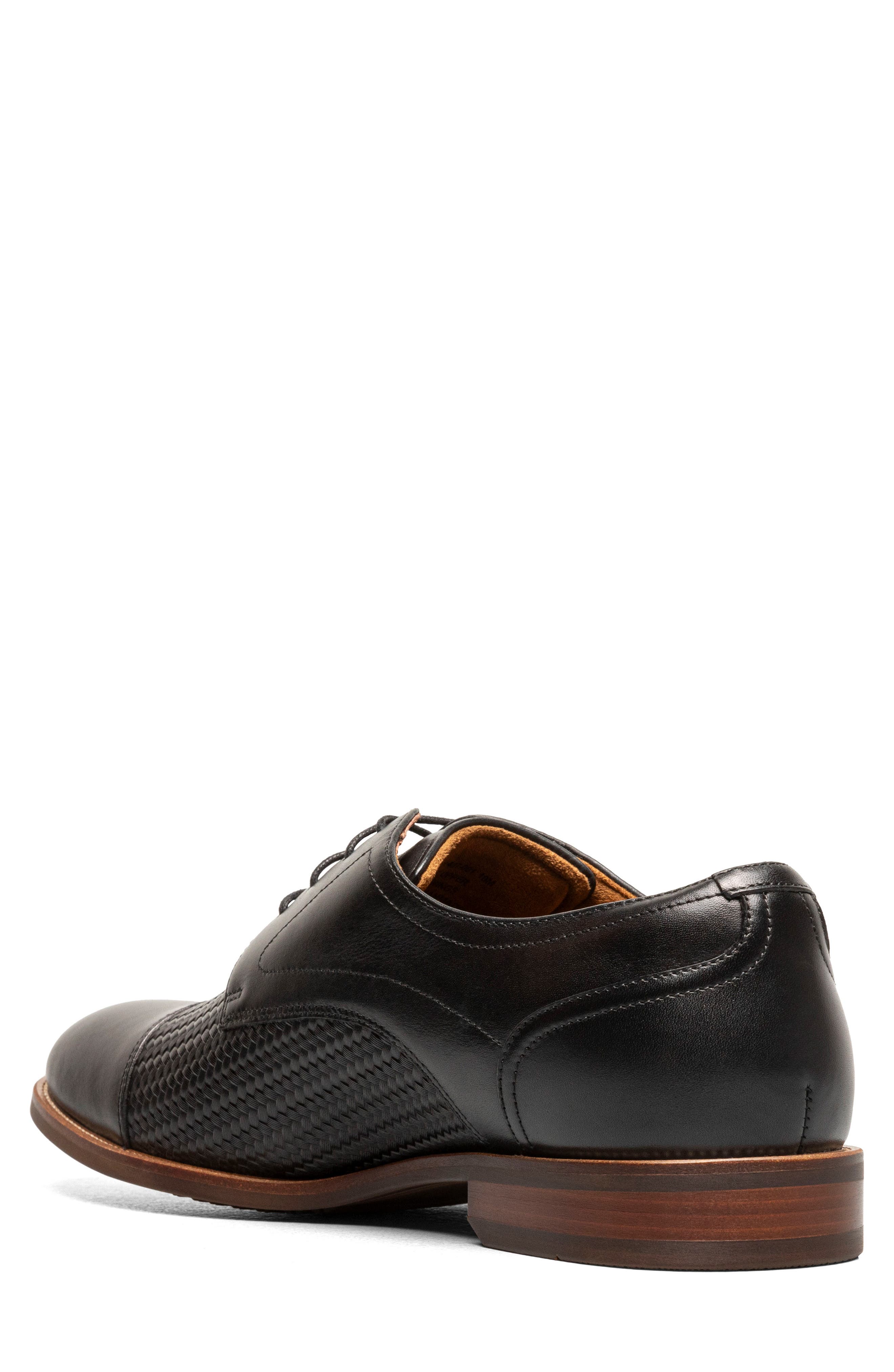 Florsheim Rucci Cap Toe Derby, Alternate, color, Black
