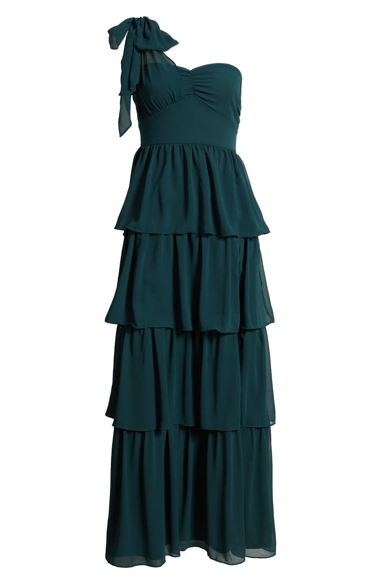 Lulus Elevated Vision Tiered Cocktail Dress, Alternate, color, 