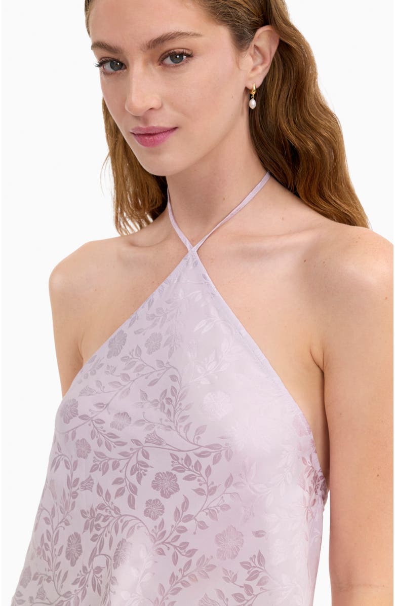 Rebecca Taylor Emery Jacquard Halter, Alternate, color, Wisteria