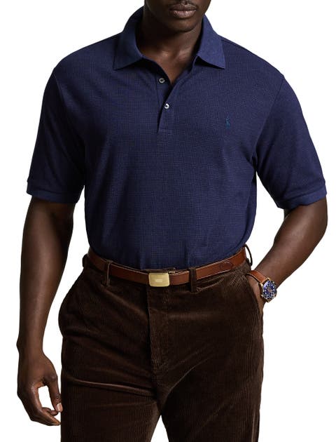 Big & Tall Houndstooth Polo Shirt