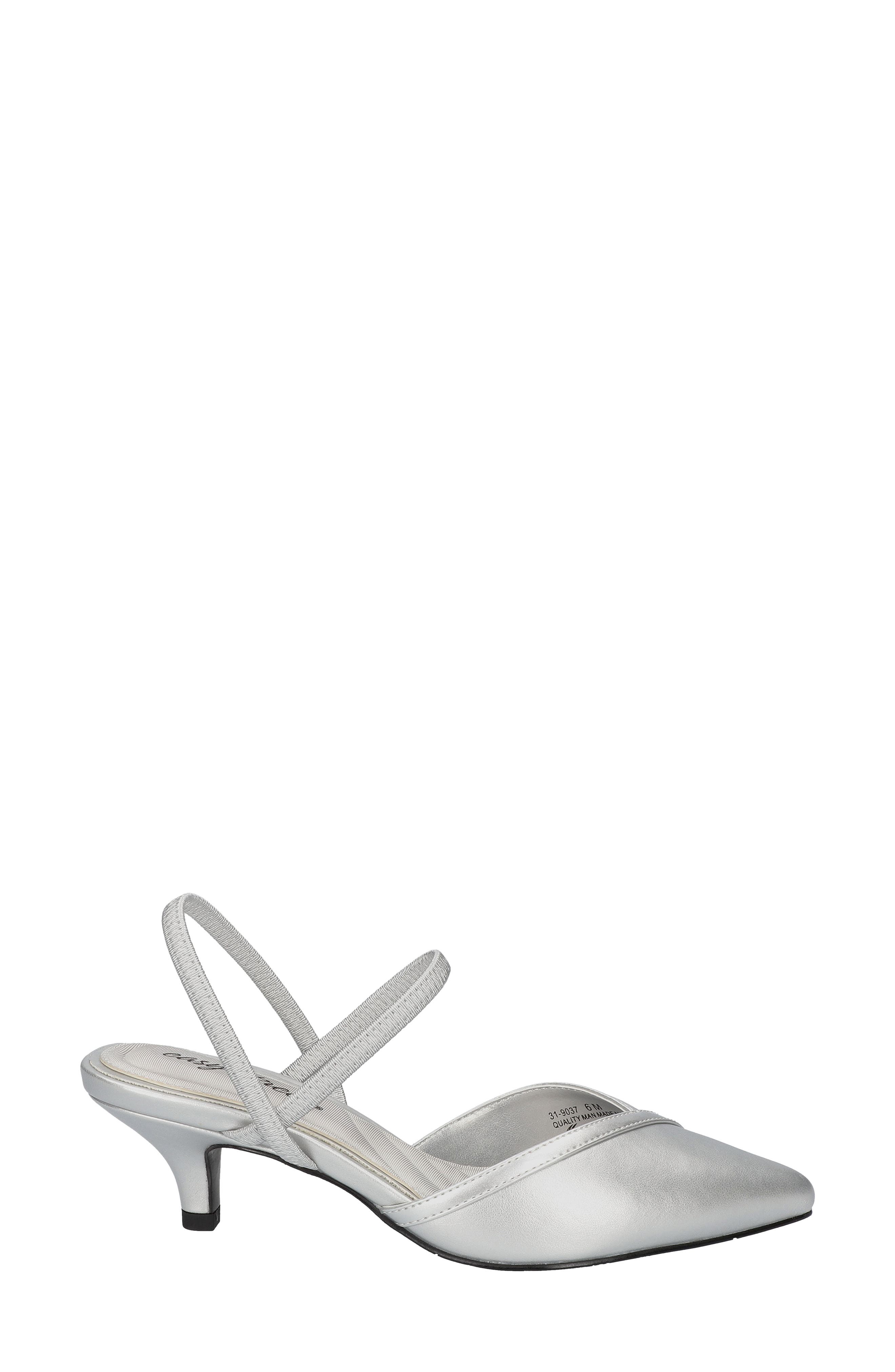 Uunna Slingback Pump, Alternate, color, SILVER