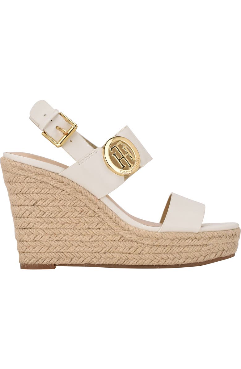 Tommy Hilfiger Kahdy Espadrille Wedge Sandal, Alternate, color, White 140