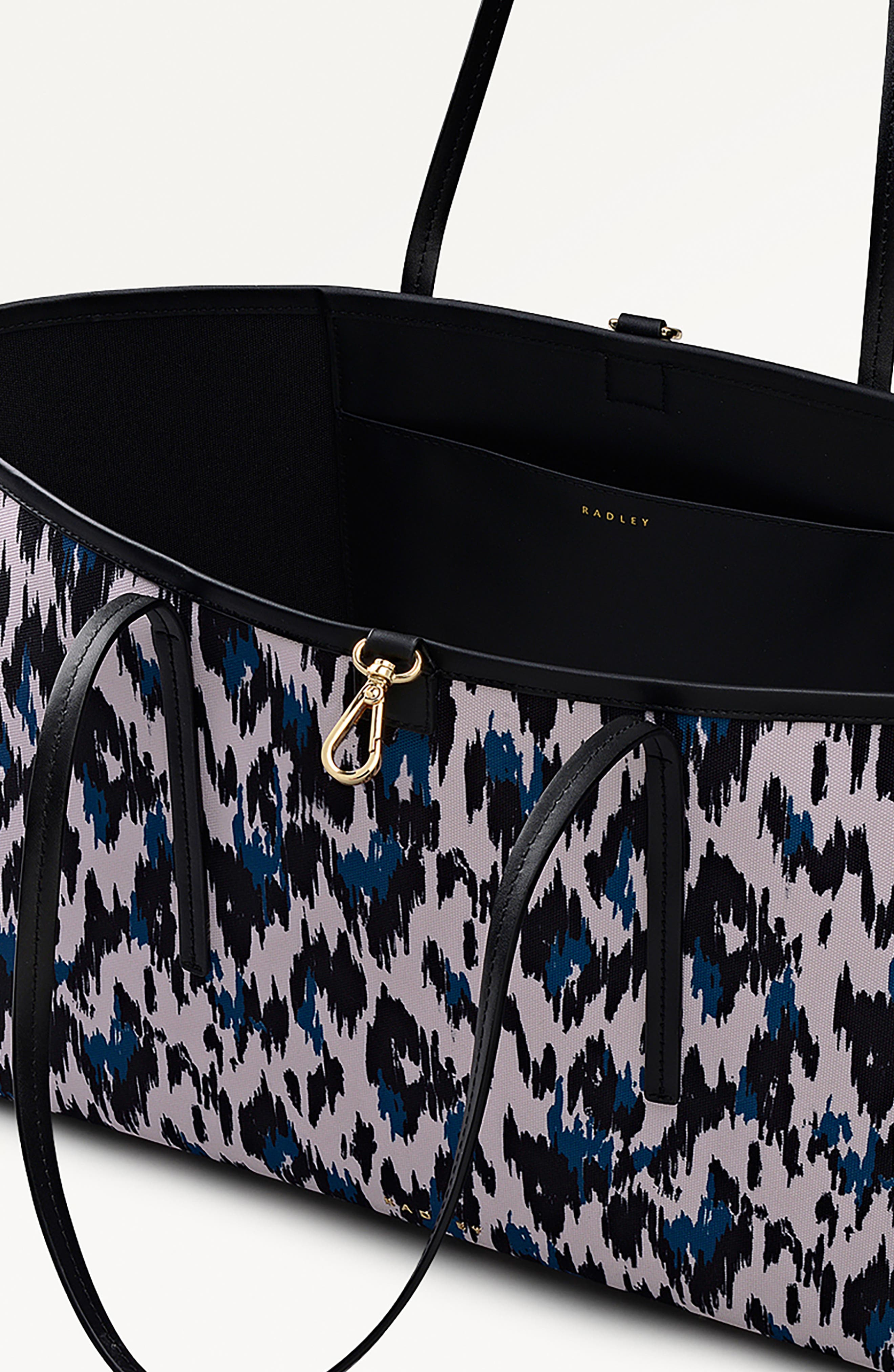 Addison Abstract Large Tote, Alternate, color, TEAL