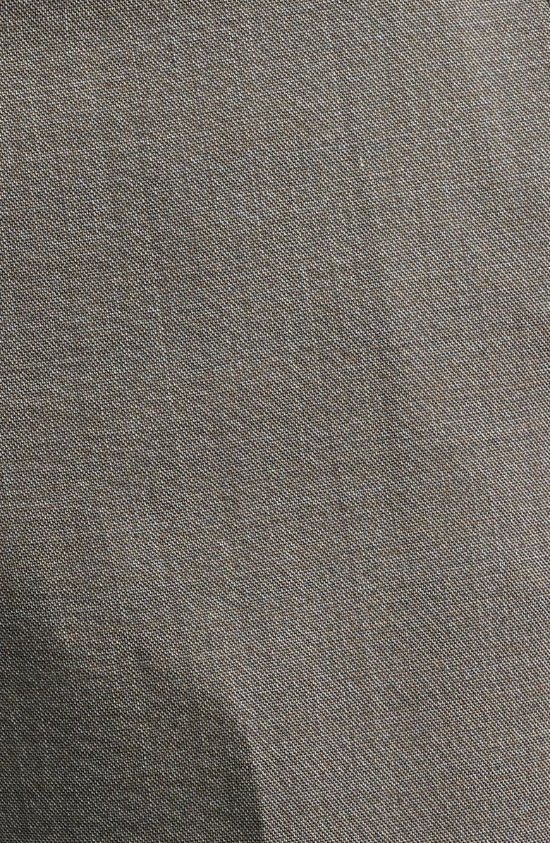 Berle Crossbred Flat Front Wool Dress Pants, Alternate, color, Brown