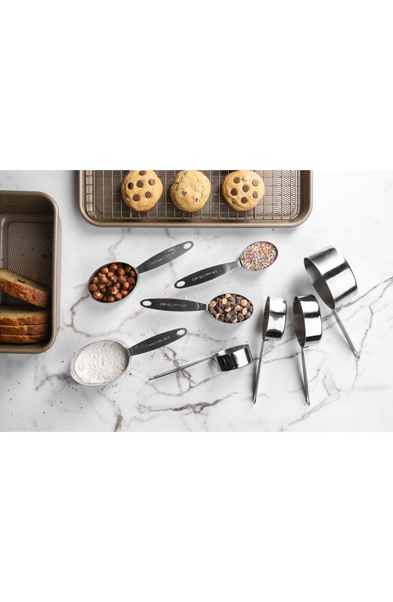 CUISIPRO Stainless Steel Measuring Cup Set, 4 Piece, Alternate, color, Silver