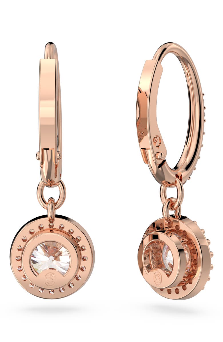 Swarovski Constella Drop Earrings, Alternate, color, Rose Gold