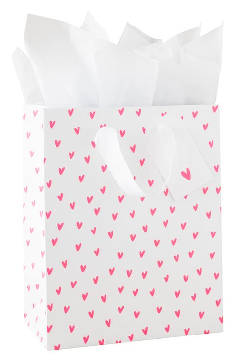 Neon Heart Gift Bag Set