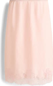 H&M Lace-trimmed Ramie Skirt