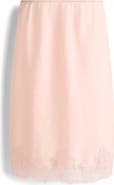 H&M Lace-trimmed Ramie Skirt